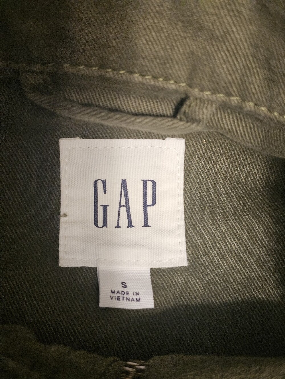 GAP Olive Green Women's Utility Jacket Small - Picture 3 of 5